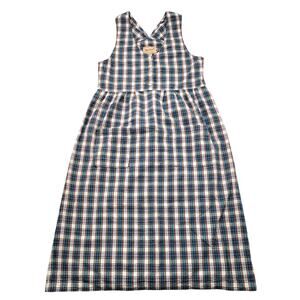 Woolrich Dress Women's Medium Plaid Vintage Apron Jumper Cotton Cottagecore